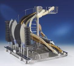 5. AN-WASH CARTs Fits: 46-3, 46-4, 46-5 AN-spiral wash cart for integrated drying AN spiral wash carts offer a high-capacity solution with its 12 hose connections for hoses of an inner connection Ø