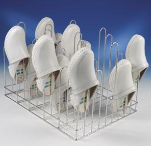 8. Stands FOR MISCellaneous items Stand for OP shoes This rack holds up to 15 pairs of OP shoes for washing and disinfection at the same time. It is placed in an OPwash cart.