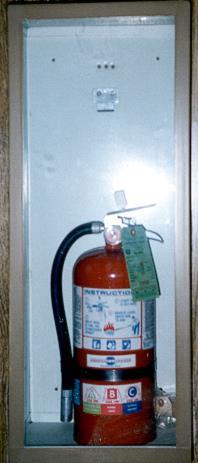 Fire Extinguishers Must be maintained in a fully charged and operable condition. The fire extinguisher must have an annual maintenance check.