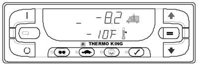 Operation In Figure 19, Zone 1 is being shown on the display. The box temperature in Zone 1 is -8.2 F (-22.3 C) and the setpoint is -10 F (-23.3 C). In Figure 21, Zone 3 is being shown on the display.