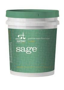 FUSION SERIES sage premium matte floor finish Sage is an acrylic copolymer, metal-interlocked, matte floor finish designed specifically for facilities requiring an excellent coating but preferring a