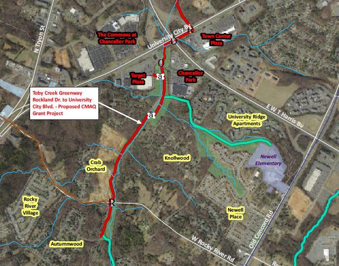 Greenway is funded by NCDOT (CMAQ Grant), a City of Charlotte Implementation Grant and a Carolina