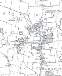 Figure 5 - The Tithe Map 1840 Figure 4 - The Chapman and Andre Map 1777 From the late nineteenth century (figure 6, 1878) there was extensive housing development along the Main Road, serving the
