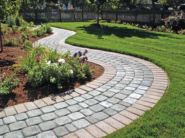 Paths & Walkways Choose the beauty, strength, and durability of hardscaped walkways.