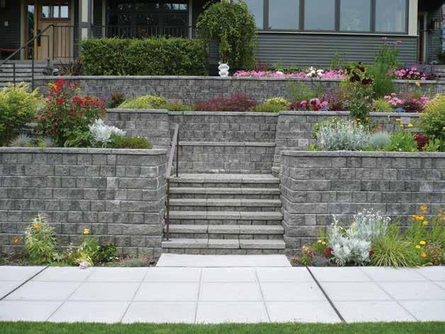 Retaining Walls & Steps From terraced hillsides and raised garden beds, to stairs, fire pits, and outdoor living areas, retaining walls can define spaces and enhance your home s curb appeal.