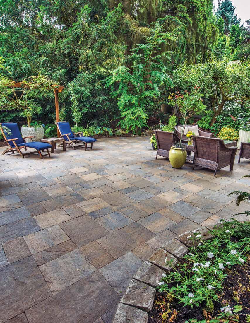 Inspired Outdoor Living Patio: Columbia Slate in Summit
