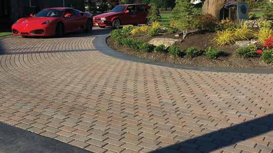 Driveway: Holland Pavers in Rustic