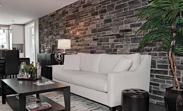 2. Accent Wall: Cultured Stone Country Ledgestone in