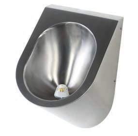 Krakow 2 - Bowl urinal rear inlet Krakow 2 - Bowl urinal top inlet Education Krakow 2 - Bowl urinal waterless UR2100RE UR2100TI UR2100W UR2100RE UR2100TI UR2100W A wall mounted bowl urinal featuring