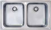 INSET/UNDERMOUNT Inset sink 600 Minimum cabinet size (mm) 1 Accessories