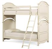 mattress height is 9" for top bunk bed Bunk Bed, Twin over Full 3850-8140K Overall: 71w x 82d x 79h 3850-8110 Rails, Twin 3850-8120