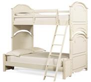 Roll, Full Ladder can be placed on either end of bunk bed Maximum mattress height is 9" for top bunk bed Shown on pages: 6-7 Underbed