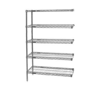 per shelf, VALU-MASTER pewter gray epoxy finish, NSF 0 ea Model A20002 "S" Hook, joins individual wire shelf units end-to-end, back-to-back, or at right angles. Two required per shelf connection.