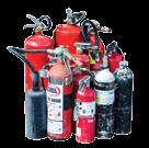 NO these items are not acceptable Gas bottles and fire extinguishers HAZARDOUS
