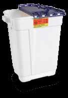 4 quart and 3 gallon Pharmaceutical Collectors with counterbalanced door: Facilitate hands-free disposal and are designed to reduce the potential for sharps injuries Designed to improve tamper