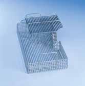 A 13 lid Mesh size 9 x 9 mm H 192 (212), W 200, D 320 mm E 139/1 insert 1/4 As E 103, but for test tubes, max. 12 x 200 mm, incl.