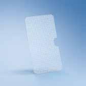 inserts 206 x 206 mm A 6 cover net 1/2 Stainless-steel frame with polyamide mesh Particularly resilient