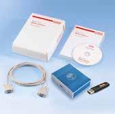 Complete package for 1 machine: Software CD*, ComfortPlus software package, installation instructions, USB data logger module incl. 230 V converter, 1.
