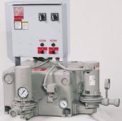 Units are available in simplex and duplex configurations. CM and CSM units include a float switch and solenoid valve with "Y" strainer to add make up water on low level.