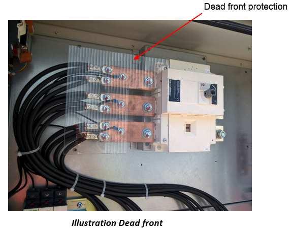 25. Electrical Panel Protection, Digit 32 The electrical protection is used to provide a protection against direct contacts to the power line connection inside the electrical panel. 25.