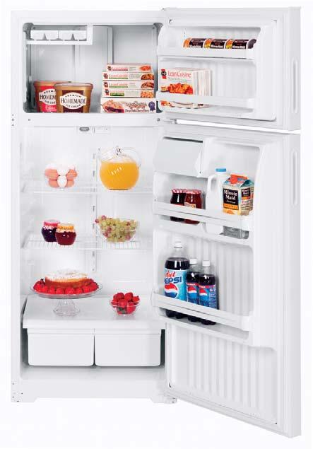 Top-Freezer Refrigerators GTR18BBR GE 17.9 cu. ft.