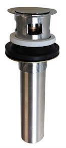 Strainer  chrome finish S-3470 Push-activated pop-up