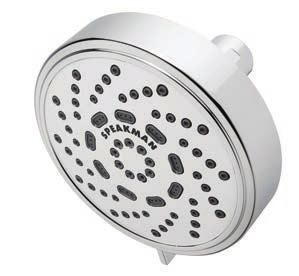 6 L/min) flow rate HOTEL SHOWER HEAD 8 center massage jets Spray adjusting T-handle 5 plungers, 50 sprays S-2005-HB S-2005-HB-E2 S-2005-HB-E175 2.5 GPM (9.