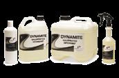 DYNAMITE THICKENED BLEACH A thickened, chlorinated alkaline cleaner designed to cling to surfaces