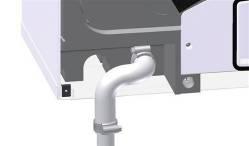 Installation 3. Fit the vertical condensate pipe and secure with worm drive clip The condensate pipe can be attached with a worm drive clip to a 22 mm vertical pipe.