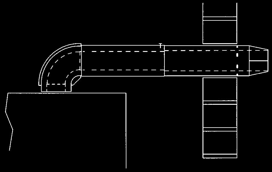 If L is within any of the following ranges it will not be necessary to cut the extension ducts: 0.88m to 1.10m, 1.63m to 1.85m or 2.38m to 2.50m.