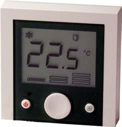 ET10 Series Stand-alone LCD Fan Coil Thermostat Features Modern Appearance Stylish Rotary dial and buttons Large LCD with backlight Separate power supply unit with high performance relay outputs