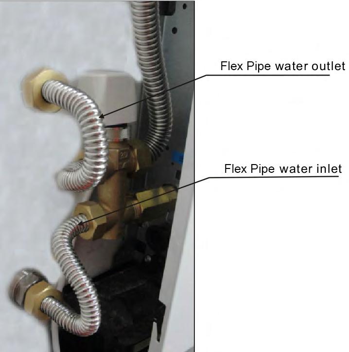 advisable to make a siphon to prevent odors from the pipe entering the room. The curve of the siphon must be lower than the condensate collection orifice.