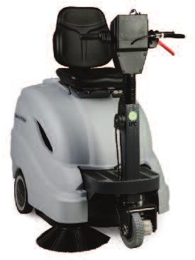 512R/712R Vacuum Sweepers Cleaning rate up to 51,000 Cleaning width of 28" - 36" Built-in battery charger Smarter Charger From carpet