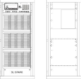 MX4428 19 Rack Mounting System MX4428 cabinets are in 19 inch rack format. In addition to the standard 15U cabinet, four larger cabinet heights in two depths allow systems to be assembled as required.
