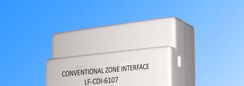 LF-CDI-6107 Conventional Zone Interface Features: Low Profile Design Built-in CPU Interfaces Conventional Series Devices ALARM FIRST!