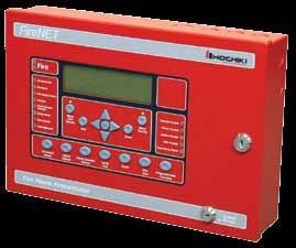 network annunciator Resides on the FireNET slave RS-485 line Local piezo sounder for event notification Supports user codes and firefighter key to enable access and controls Powered by FireNET Aux.