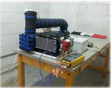 Figure (2): photograph of the test rig A miniature vapor compression cycle model RAC550DC24-D is used in this work.