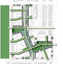 Secondary corridors augment this to provide a robust public open space network that is the framework for th community s layout.