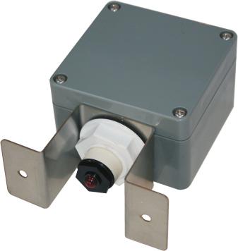 Mains failure alarm and battery backup. Can be used to shut down supplies via matched solenoid valves or switch on sump pumps/drainage systems. Connects to BMS via a no-volt contact relay.