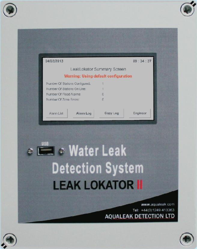 Leak Lokator II Water Leak Detection System The Leak Lokator II is a sophisticated multizone water leak detection system that c a n m o n i t o r u p t o 5 0 0 z o n e s simultaneously in large,