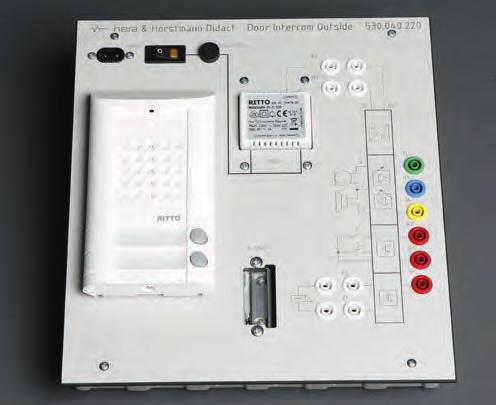 DOOR BELL - AND INTERCOM SYSTEMS For door bell - and intercom systems we offer either training panels or training boxes.
