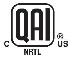 The NRTL Logo is only used for products that fall within the Scope of QAI s NRTL program.