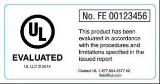 Combined UL Mark for Europe, Canada and United States This mark indicates that the product has been evaluated to European, Canadian and U.S. requirements, and is listed to the applicable standard specified.