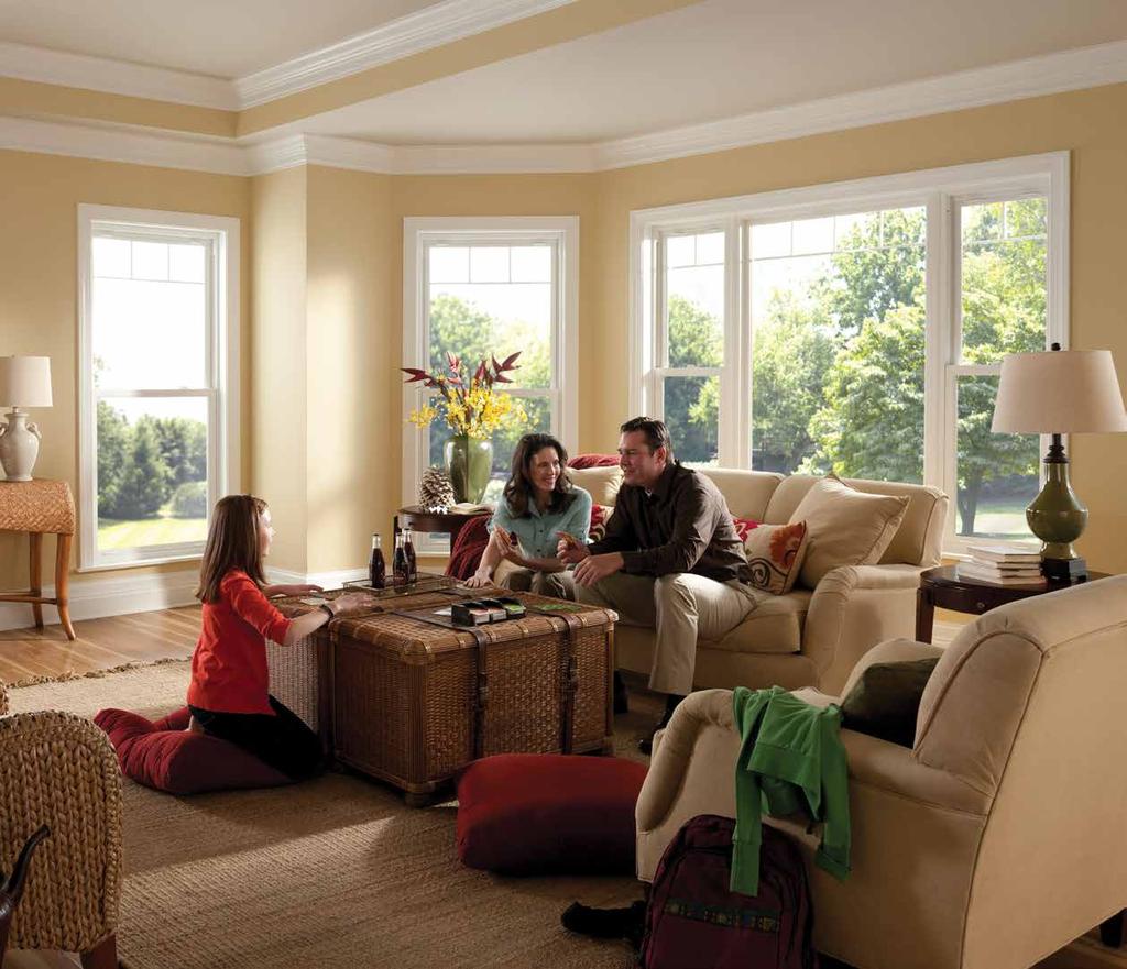 Simonton Impressions 9800 windows and doors are made from the highest quality vinyl that offers low maintenance, durability and energy efficiency.