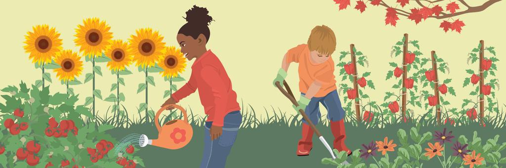Children and Gardening People all around the world enjoy the hobby of gardening. This activity isn t just for adults, however. Kids can plan, create and maintain their own gardens, too.