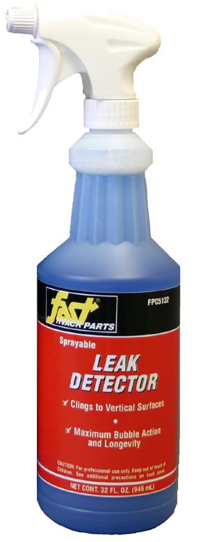 LEAK DETECTORS LEAK REACTANT, BLUE SPRAY-TYPE FAST Leak Reactant provides a quick and