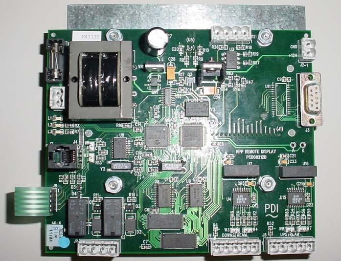 LOCAL DISPLAY LAYOUT Digital Points Connections (J12) 12 VDC Input Power (J2) 120 VAC Input Power (J5) Factory Use Only (J3)