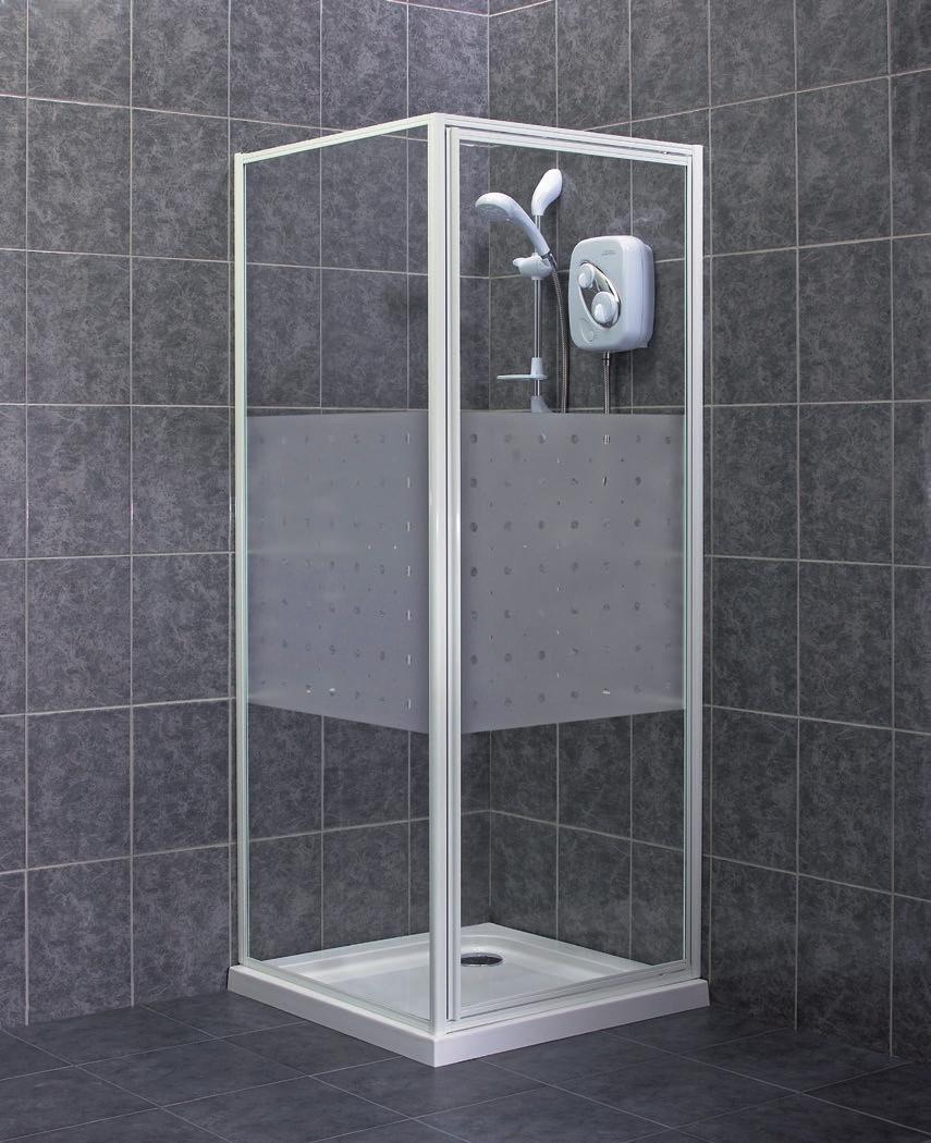 Showering Showering Pivot Frosted Enclosure Pivot White Enclosure Pivot White Recessed 216993 Pivot
