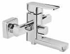 Basin Mixer Long Body without Popup with Braided Hoses `7035 `6438