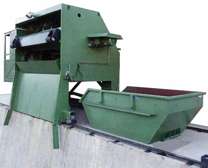 Stationary and traversing cable-driven Trash Rack Cleaners, Type RRS Cable driven machines of the type RRS include stationary or movable trash rack cleaners for intake depths of more than 10 meters.